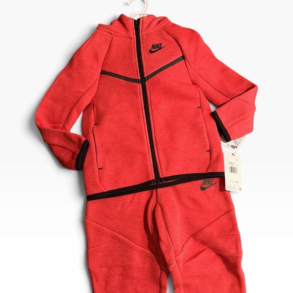 Nike 2-Piece Tech Fleece Full Zip Hoody Pants Jogger Set Toddler size 4T New (a) - Picture 4 of 11